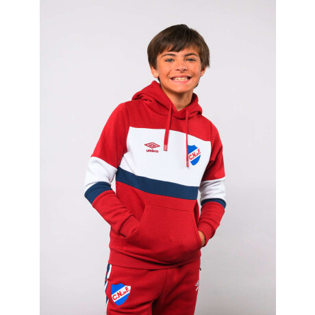 Campera Hoodie Grav Junior de Niños Rojo