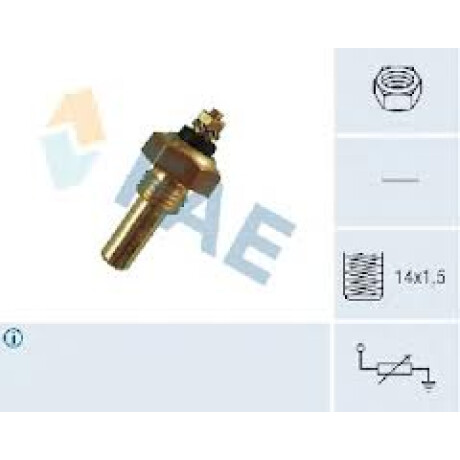 BULBO INTERRUPTOR SCANIA TEMPERATURA VDO 14MM 1 FICHA 0309065 FAE BULBO INTERRUPTOR SCANIA TEMPERATURA VDO 14MM 1 FICHA 0309065 FAE
