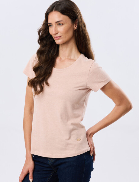 REMERA BÁSICA DE ALGODÓN Coral