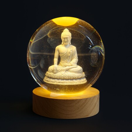 ESFERA VELADORA LAMPARA LED BUDA ESFERA VELADORA LAMPARA LED BUDA
