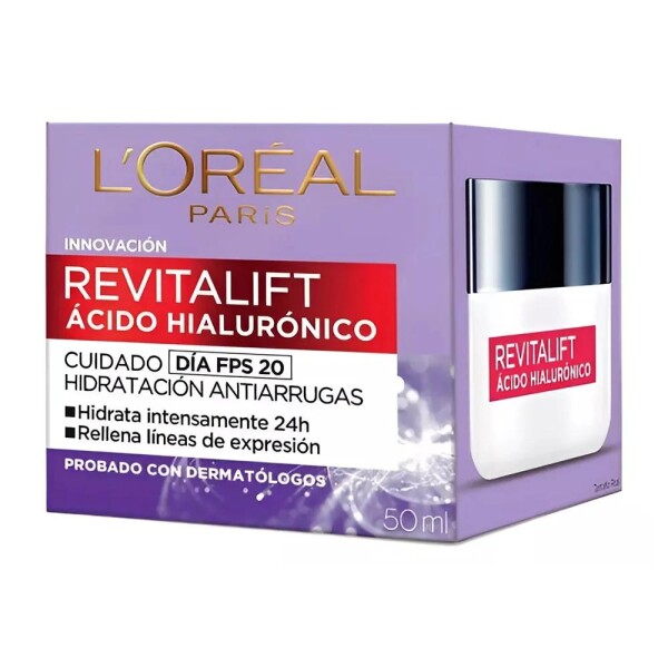 Crema de Día Revitalift Ácido Hialurónico FPS 20 50 ml - L'Oréal Crema de Día Revitalift Ácido Hialurónico FPS 20 50 ml - L'Oréal