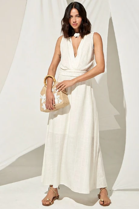 VESTIDO LINO SOHO Blanco