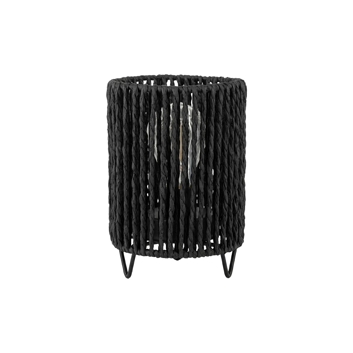 LAMPARA LED CILINDRICA NEGRA 