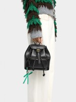 Mini Mochila Com Colgante negro
