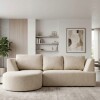 SOFA SHERLON ÉLE 3 PUESTOS BEIGE 6268905 2PZS CD Unica