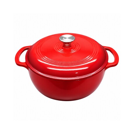 OLLA DE HIERRO FUNDIDO FIRE KING 28 CM ROJA OLLA DE HIERRO FUNDIDO FIRE KING 28 CM ROJA