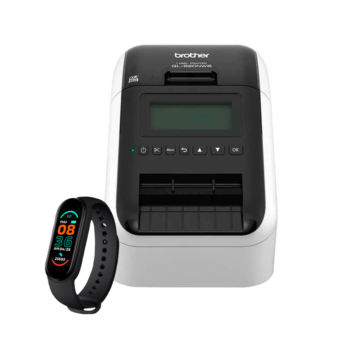 Impresora Termica De Etiquetas Brother Ql-820nwb + Smartwatch 