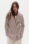 Blazer Joseph en Lino Malbec Stripes