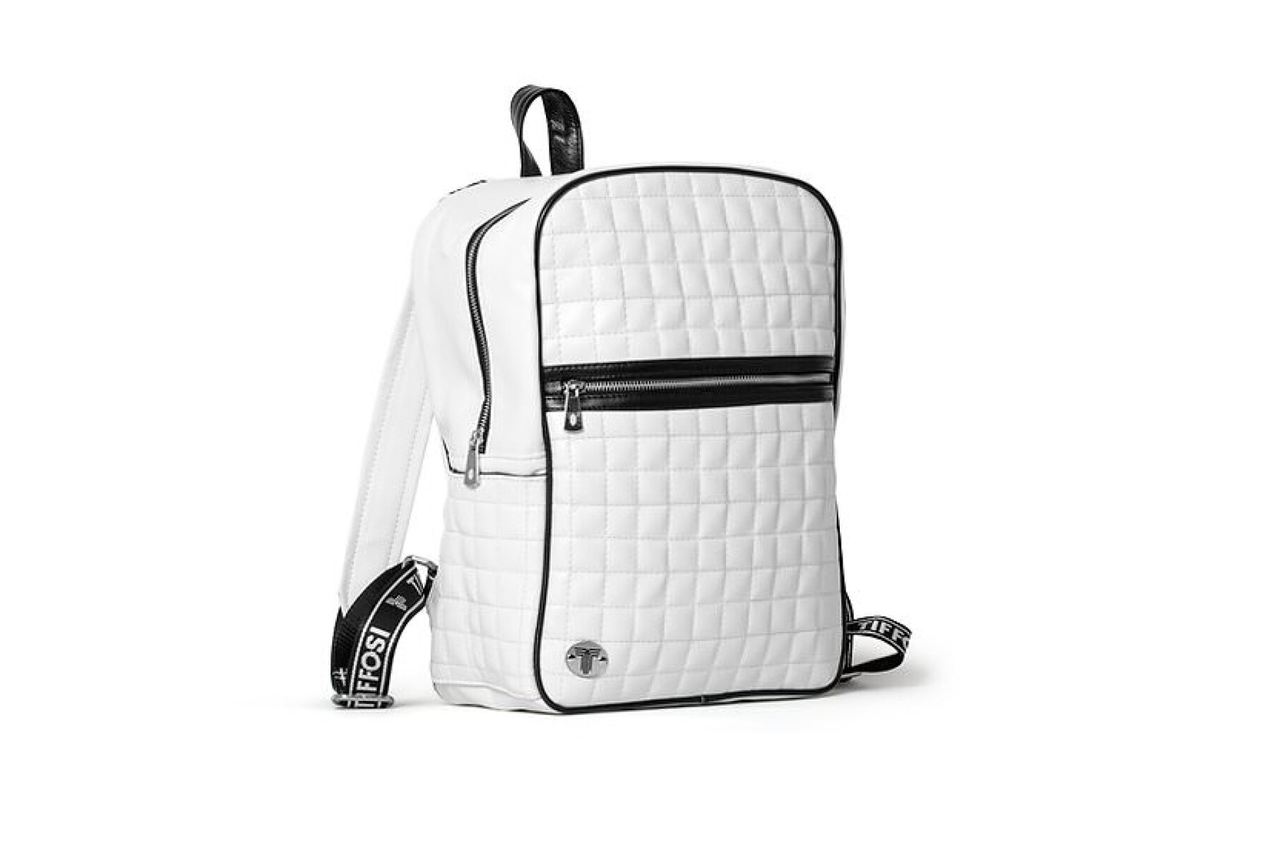 Mochila Tiffosi Cuadrille - Blanco - Negro 