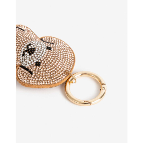 Llavero Y Bag Charm Perro Strass Combinacion Multicolor