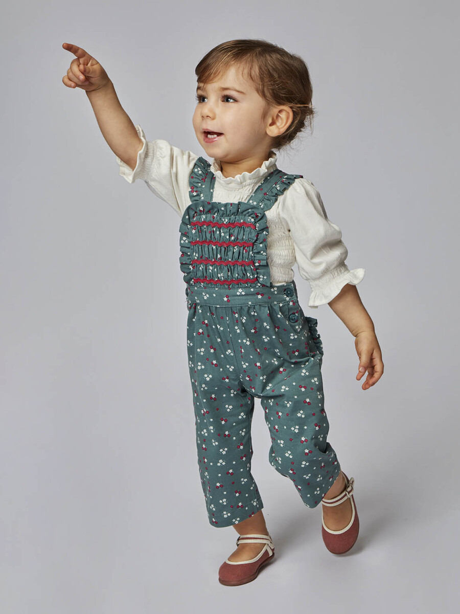 Pantalon Con Tirantes Verde