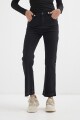 Jean Flared Cropped NEGRO