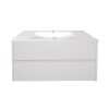 Mueble de baño suspendido White 60 cm con bacha de loza Mueble De Baño Suspendido White 60 Cm Con Bacha De Loza