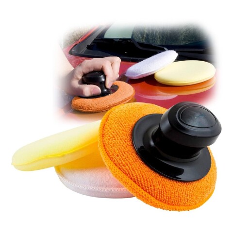 Kit Aplicador Micro Fibra Encerado Lavado Brillo Auto 3 En 1 Kit Aplicador Micro Fibra Encerado Lavado Brillo Auto 3 En 1
