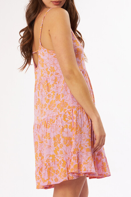 VESTIDO CORTO CANTO RUSTY Rosado