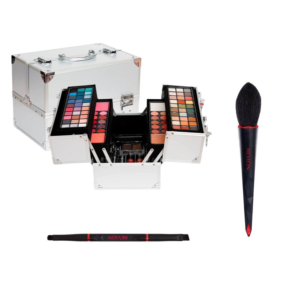 Combo Maquillaje Markwins Bon Voyage + Brochas Revlon 