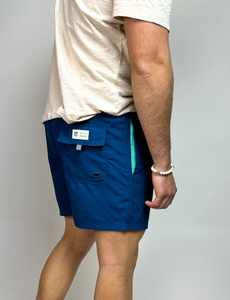 Short de baño liso Aldo Azul