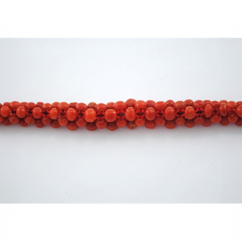 Pulsera De Coral Y Cierre De Oro 18K Pulsera De Coral Y Cierre De Oro 18K