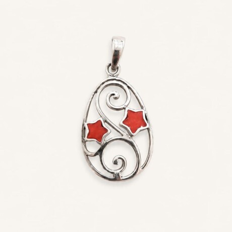 Dije Estrella Coral - Plata 925 Dije Estrella Coral - Plata 925