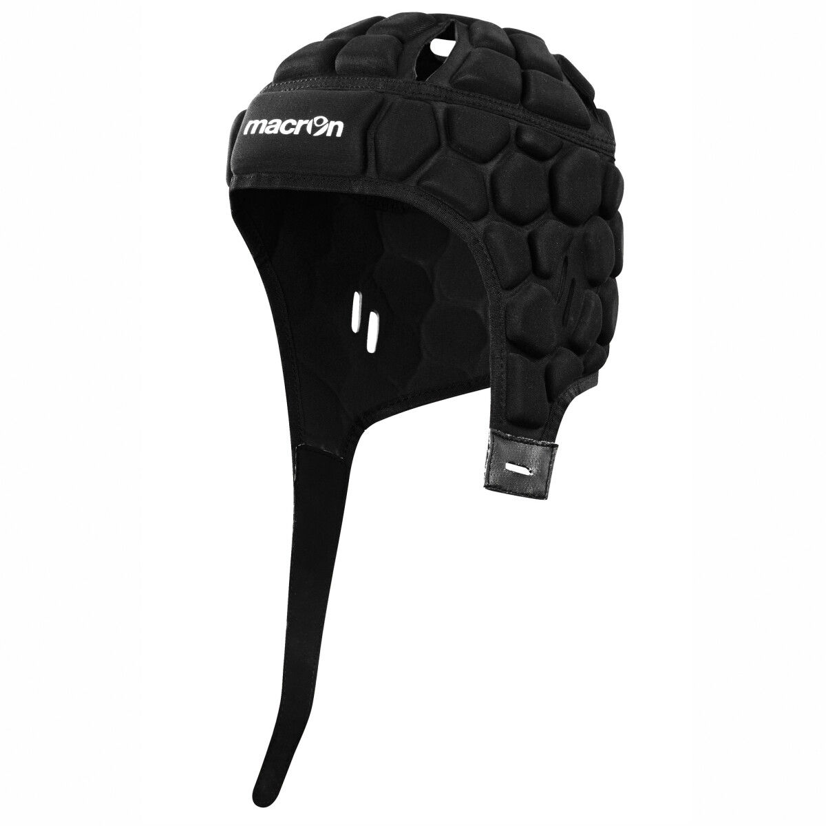 CABEZAL PROTECTOR PARA RUGBY - XL- IRB HOMOLGADO - MACRON - NEGRO 
