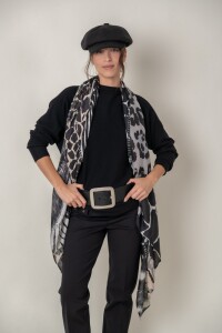 PAÑUELO MULTI PRINT Negro