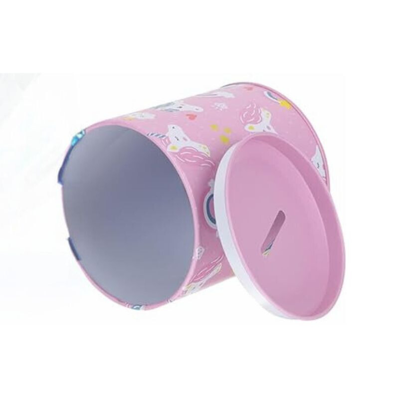 Alcancia Diseño Unicornios Rosado