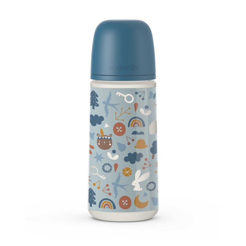 Mamadera Suavinex Sx Pro 360 Ml +6m Into the Forest/Azul