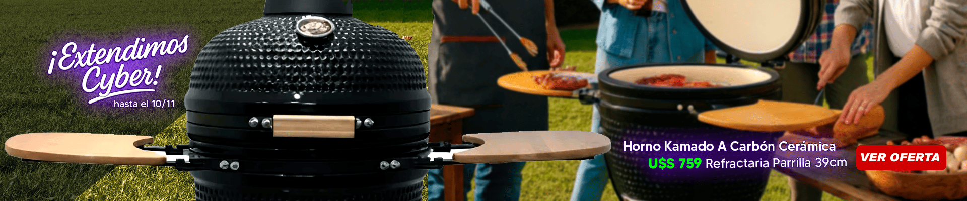 ¡Horno Kamado en oferta de Cyber!