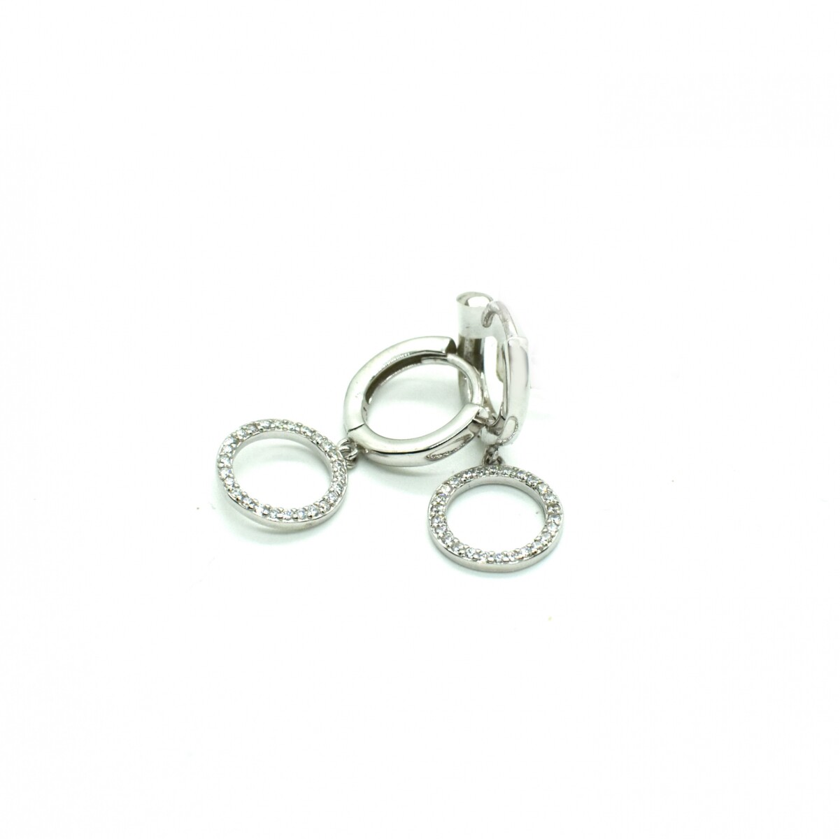 Caravanas en Plata 925 con Zirconias 