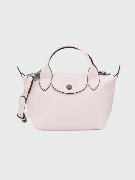 Longchamp -Cartera mini de cuero, Le pliage Xtra Rosado