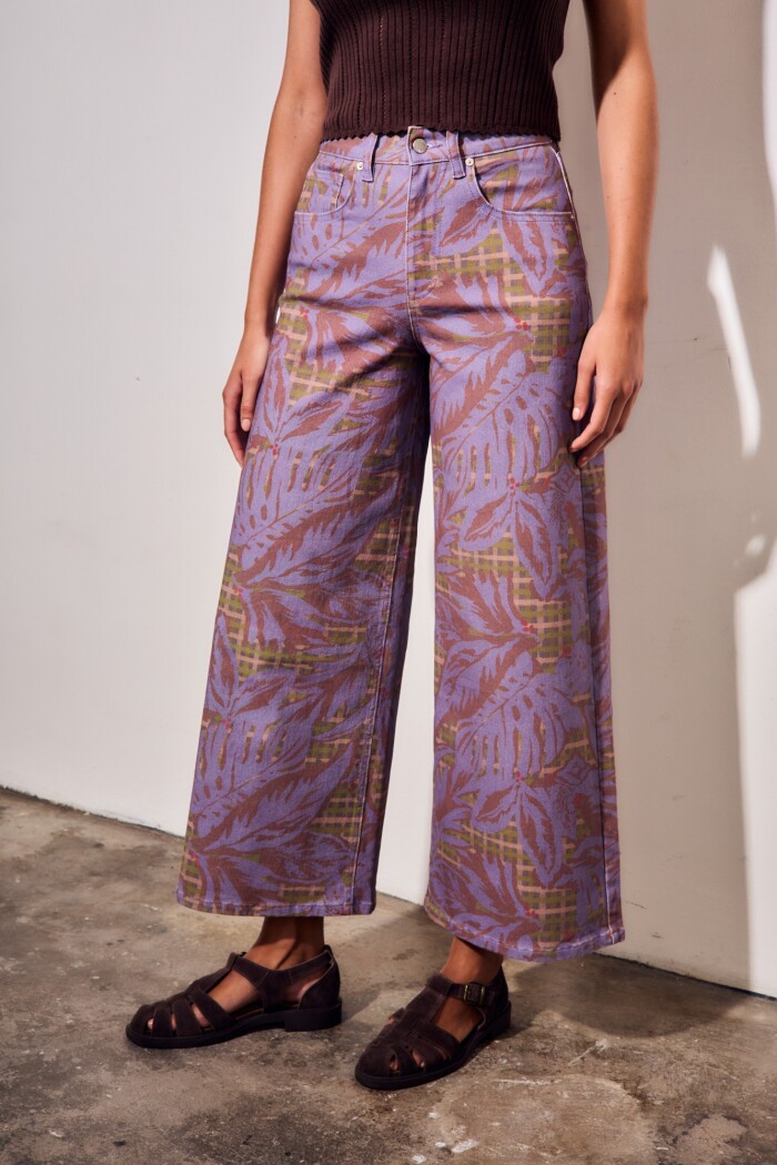 Jean Wide Leg Print
