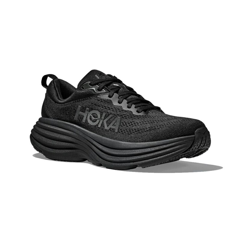 Championes Running Hombre Hoka Bondi 8 Wide Negro-negro