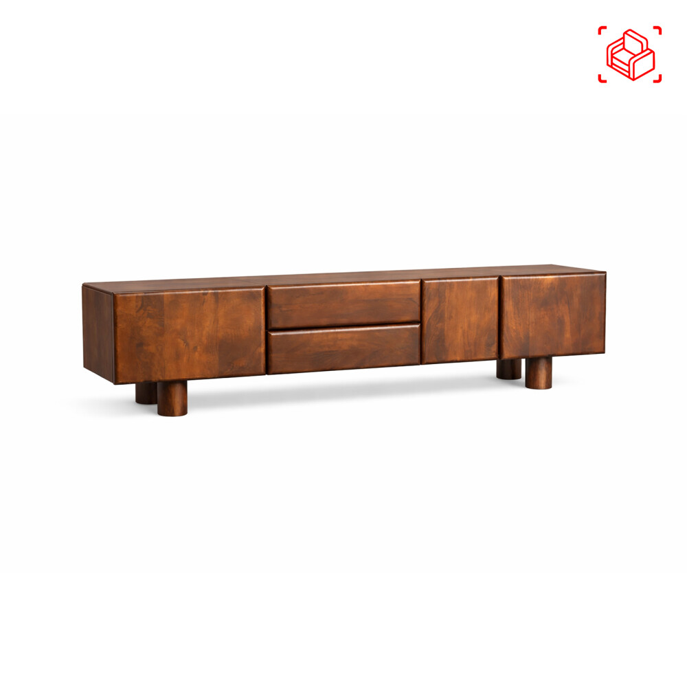 RACK PARA TV MADERA-DE-MANGO MARRON PARKER ALMENDRA