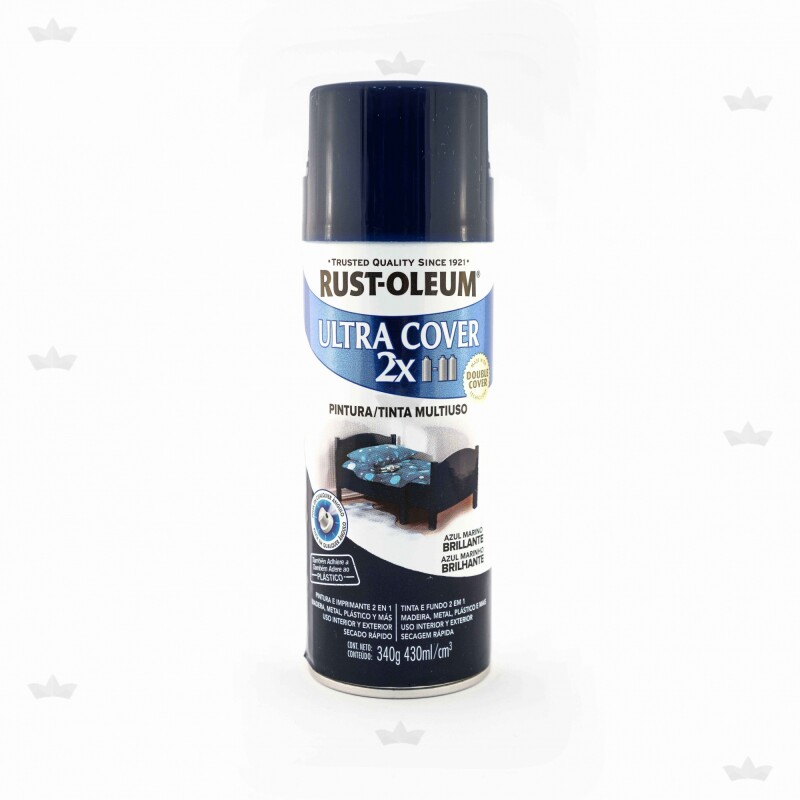 AEROSOL ULTRA COVER 2X AZUL MARINO BRILLANTE- 340 GR. N/A