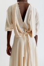 VESTIDO LARGO Beige