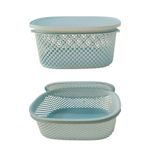 OUTLET Canasto organizador c/ tapa 29*21,5*13,5 cm Outlet Canasto Organizador C/ Tapa 29*21,5*13,5 Cm