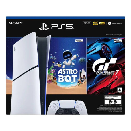 Consola PlayStation 5 Digital Astro Bot + Gran Turismo 7 825GB
