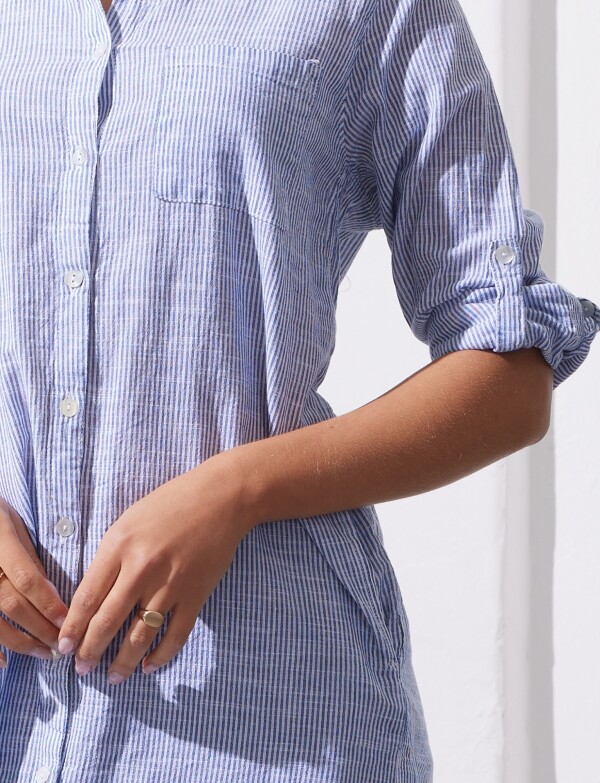 Camisola Algodon AZUL/BLANCO