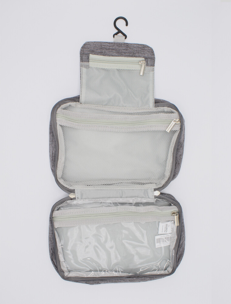 Necessaire de Viaje Desplegable Gris Oscuro