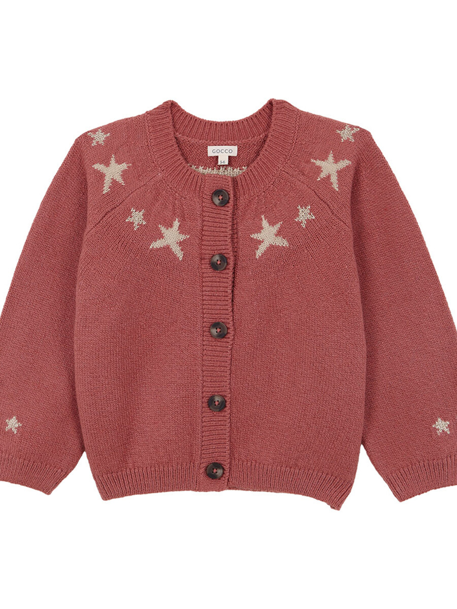 Chaqueta Con Estrellas Cereza