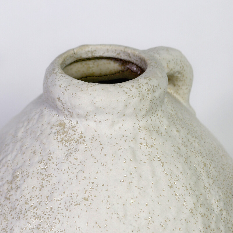 JARRON DE CERAMICA BLANCO 18X23CM Unica
