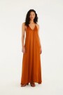 VESTIDO LARGO Marron