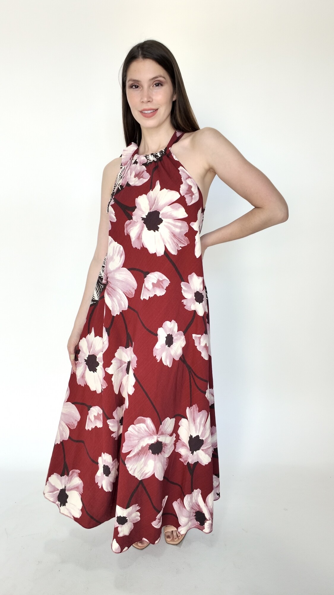 Vestido Zarek Bordó