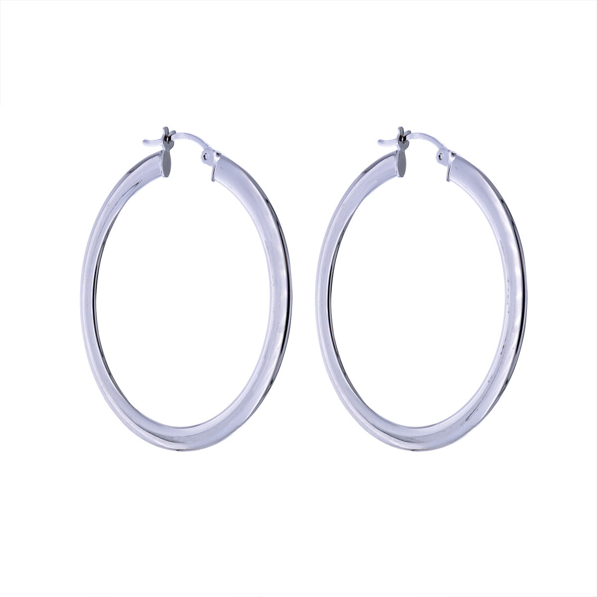 Par de aros de plata 925. 