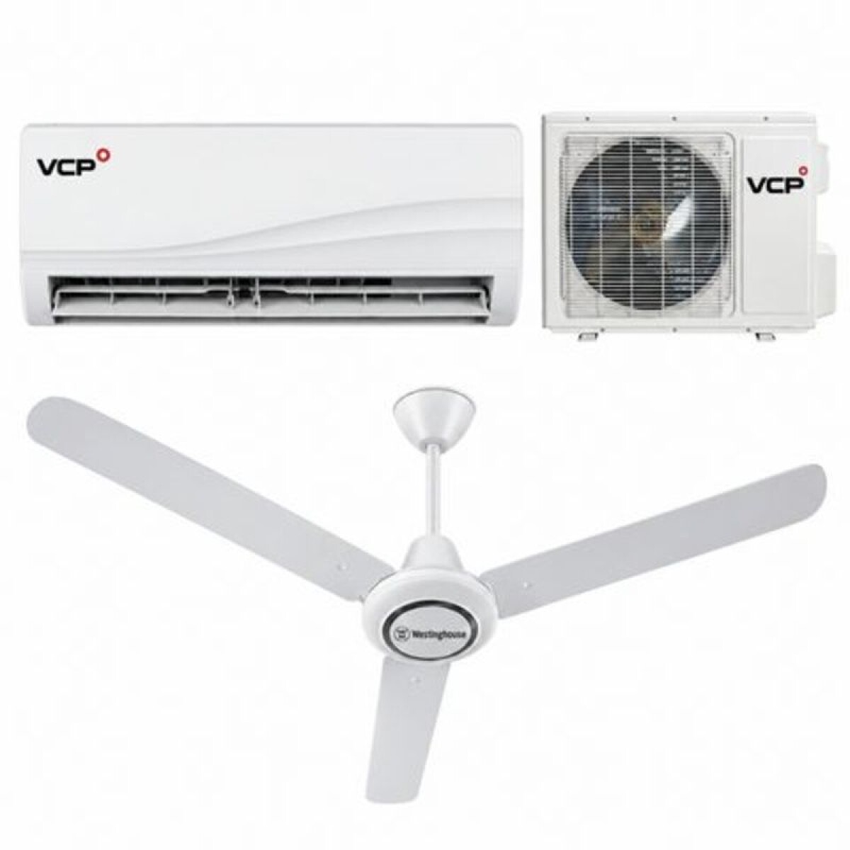 AIRE SPLIT 12.000 BTU + VENTILADOR DE TECHO WESTINGHOUSE 