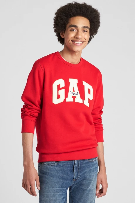 Buzo Logo Gap Cuello Redondo Hombre Pure Red V2
