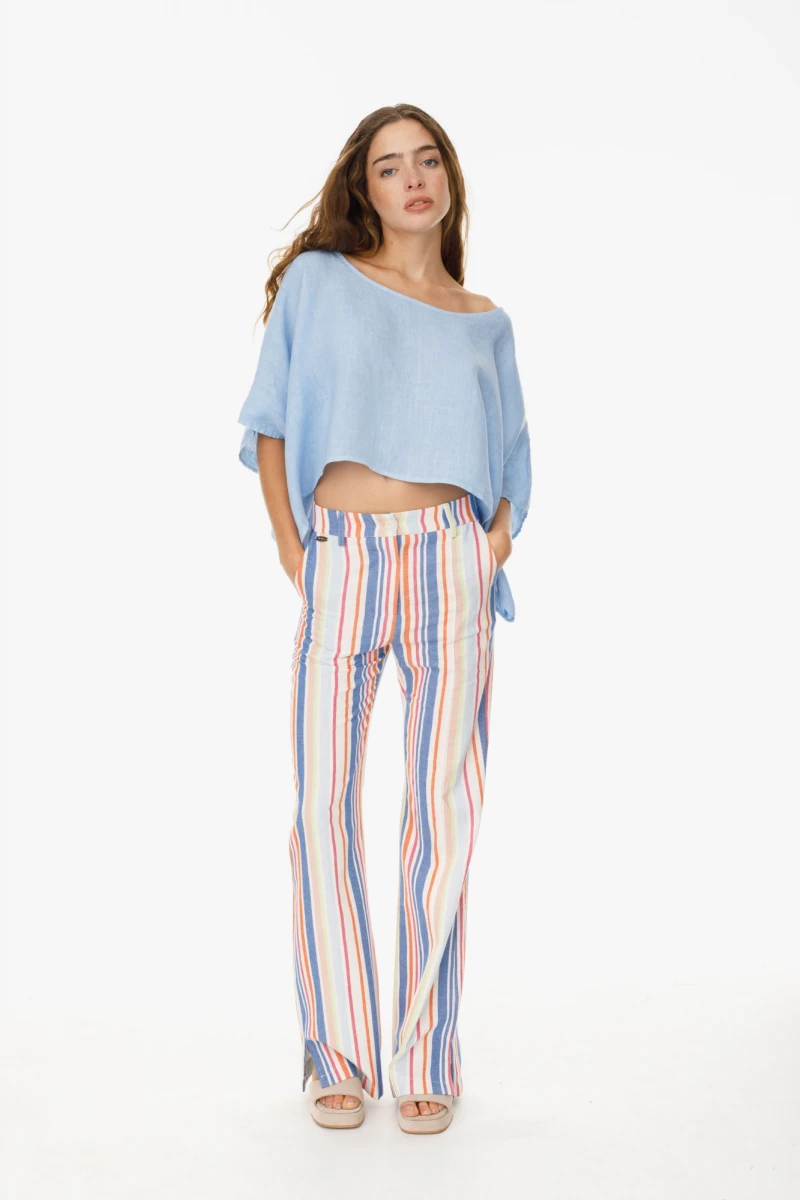 Pantalon Turin Stripe rosado l