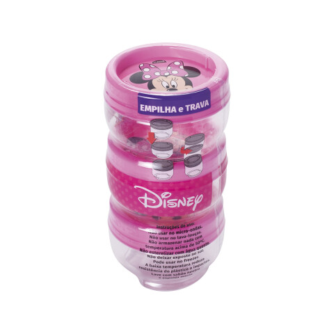 Pote Apilable X3 con Traba Minnie U