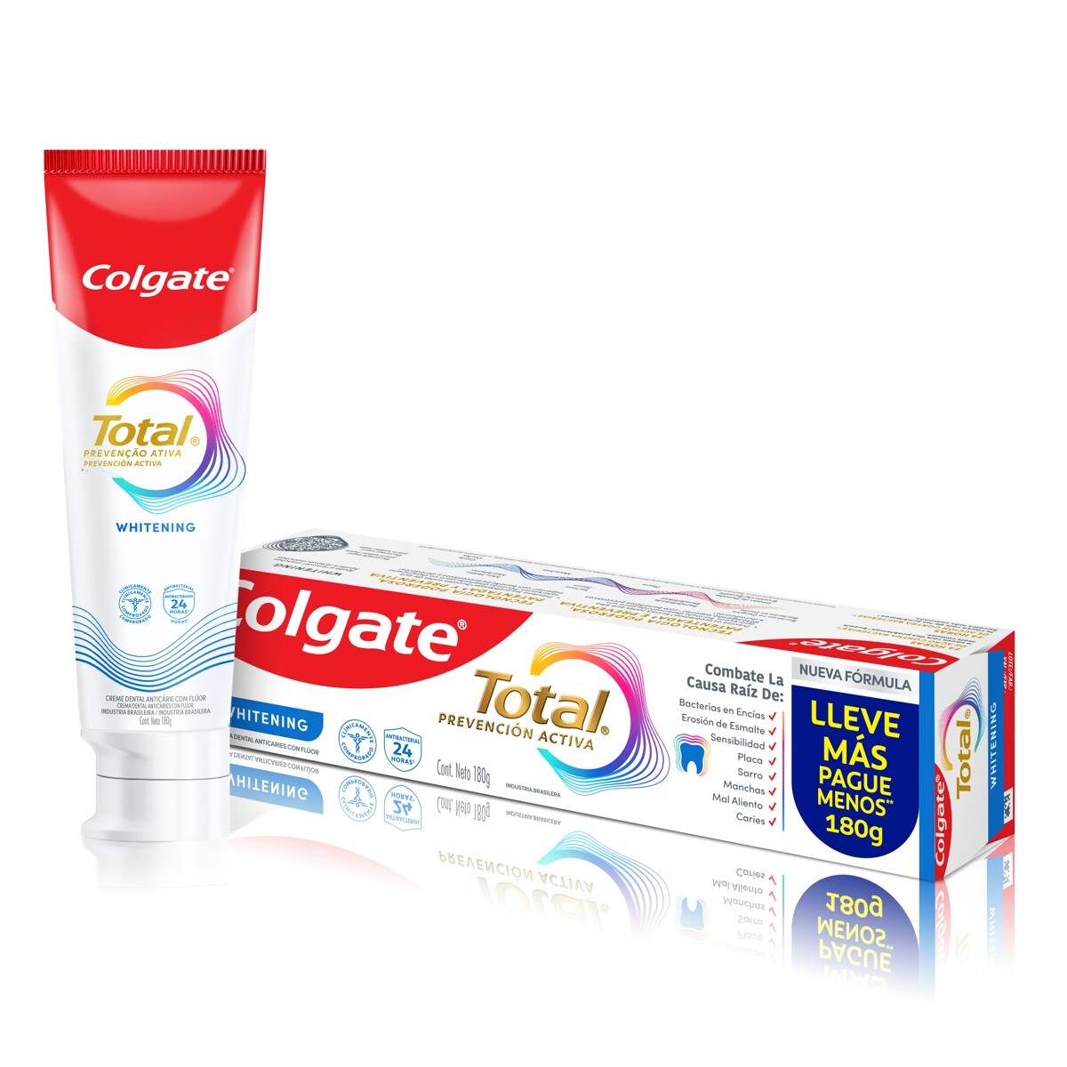 Pasta De Dientes Colgate Total Whitening 180 Grs. 