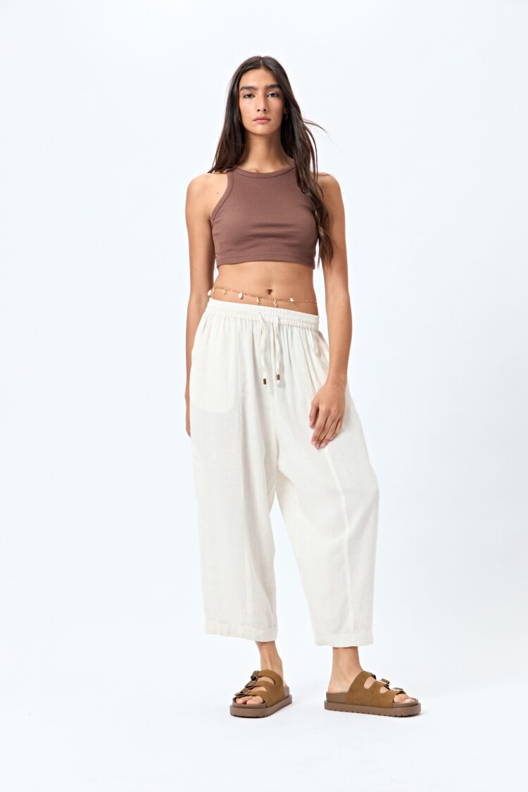 PANTALÓN FINNIAN Beige Claro Melange